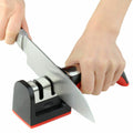 Handle Knife Sharpener |  Kitchen Camping Tool 2 Stage Coarse and Fine Grinding Stainless Steel - 302401
