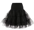 Black Petticoat Double Layer Tulle 8218a