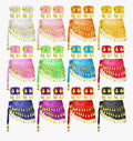 Gypsy Scarf Wholesale | 36 pcs Gypsy Scarf Bulk | Bellydance Scarf Bulk  12 PACK