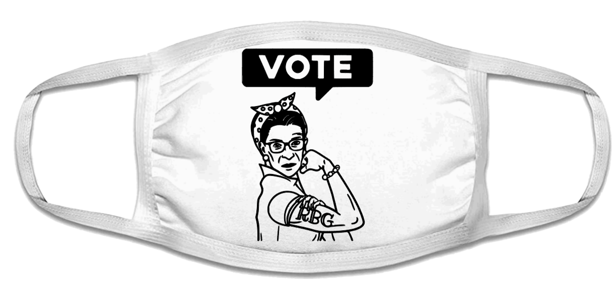Vote Face Masks | Vote Mask | Voting Mask | Adult Double Ply Soft Cotton 763V
