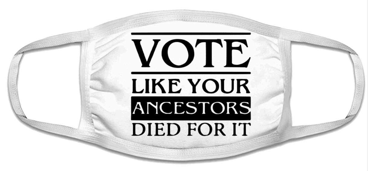 Vote Face Masks | Vote Mask | Voting Mask | Adult Double Ply Soft Cotton 763V