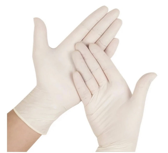 Disposable Latex Gloves  | 100 PACK Powder Free SHIPS TODAY 15035