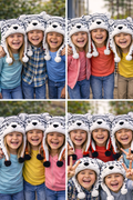 Tiger Hat and Gloves Set 5899