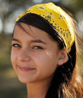 Paisley Bandanna Yellow 12 PACK  22" Square Standard 100% Cotton 1923DZ