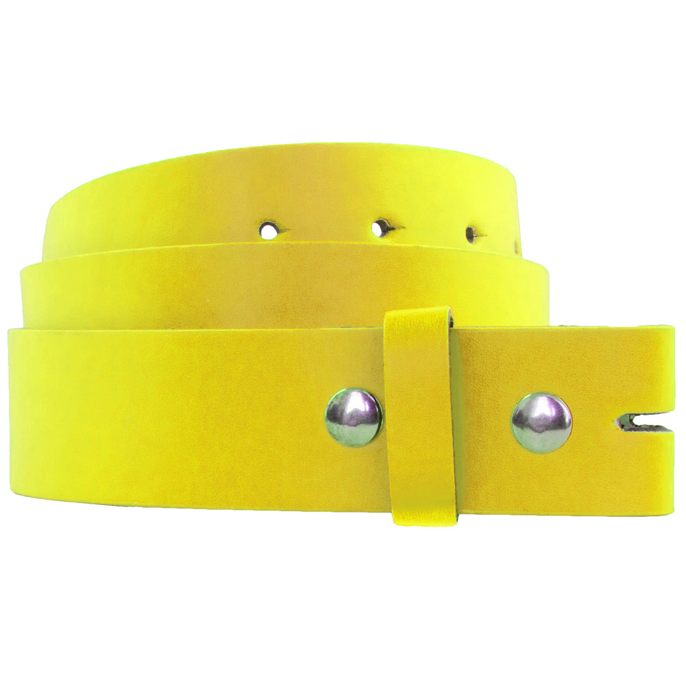 Wholesale Boys Belts |  Yellow w/ Free Buckles 12PK 2915Y