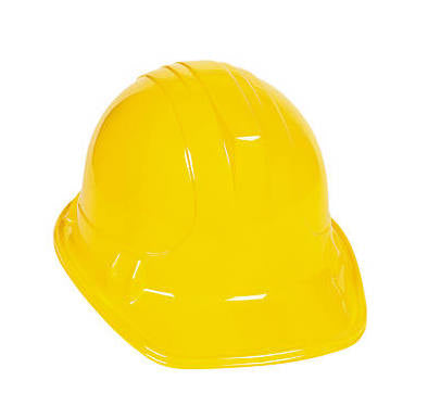 12 PACK Plastic Child Construction Helmet Bulk 12 PACK 3 Colors 1554D