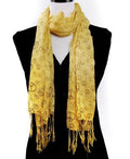 Yellow Peace Sign Scarf 2016